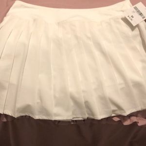 NEW white tennis skirt with shorts under